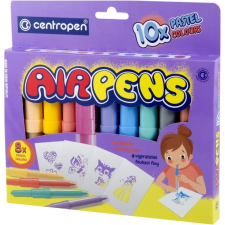  Filctoll fújós készlet Centropen AIRPENS 1500 pasztell 10 klf. szín filctoll, marker