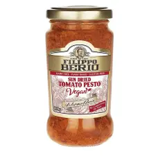 Filippo Berio vegán pesto szárított paradicsommal 190 g reform élelmiszer
