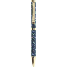 FILOFAX Golyóstoll, 1,0 mm, arany színű klip, sötétkék tolltest, FILOFAX &quot;Garden&quot;, fekete toll