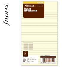FILOFAX Jegyzetlapok Vonalas Personal Krém naptár, kalendárium