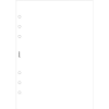 FILOFAX Kalendárium betét, jegyzetlap, pocket méret, sima, FILOFAX, fehér, 30lap/cs