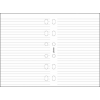FILOFAX Kalendárium betét, jegyzetlap, pocket méret, vonalas, FILOFAX, fehér