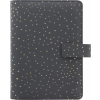 FILOFAX Kalendárium, gyűrűs, betétlapokkal, personal méret, FILOFAX, "Confetti", fekete