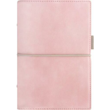 FILOFAX Kalendárium, gyűrűs, betétlapokkal, personal méret, FILOFAX, "Domino" Soft", pasztell rózsaszín gyűrűskönyv