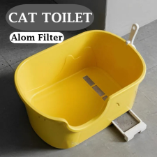  Filter magasfalú macska alomtálca lapáttal-közepes macskatoalett