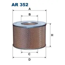 Filtron légszűrő AR 352 autóalkatrész