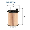 Filtron Olajszűrő FILTRON OE 667/4