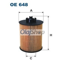 Filtron Olajszűrő (OE 648) olajszűrő