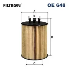Filtron olajszűrő OE 648 autóalkatrész