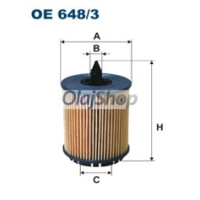 Filtron Olajszűrő (OE 648/3) olajszűrő