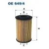 Filtron olajszűrő OE 649/4