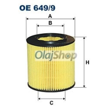 Filtron Olajszűrő (OE 649/9) olajszűrő