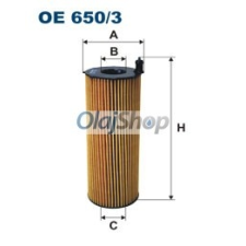 Filtron Olajszűrő (OE 650/3) olajszűrő