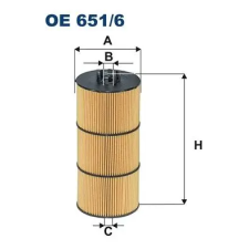 Filtron olajszűrő OE 651/6 autóalkatrész