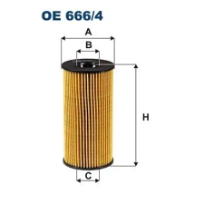 Filtron olajszűrő OE 666/4 autóalkatrész