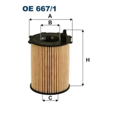 Filtron olajszűrő OE 667/1 autóalkatrész