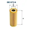 Filtron olajszűrő OE 671/4