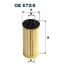 Filtron olajszűrő OE 672/6