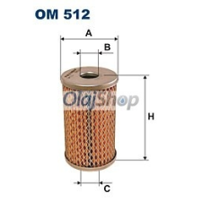 Filtron Olajszűrő (OM 512) olajszűrő