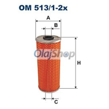 Filtron Olajszűrő (OM 513/1-2X) olajszűrő