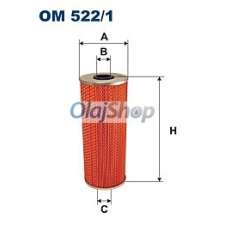 Filtron Olajszűrő (OM 522/1) olajszűrő