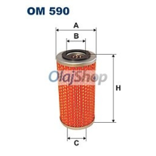 Filtron Olajszűrő (OM 590) olajszűrő