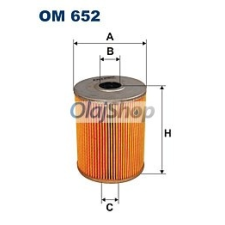 Filtron Olajszűrő (OM 652) olajszűrő