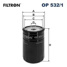 Filtron olajszűrő OP 532/1 autóalkatrész