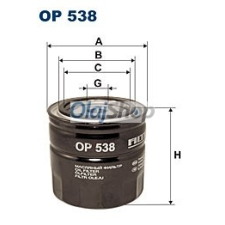 Filtron Olajszűrő (OP 538) olajszűrő