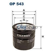 Filtron Olajszűrő (OP 543) olajszűrő