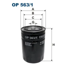 Filtron olajszűrő OP 563/1 autóalkatrész