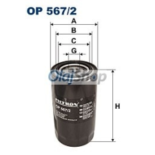 Filtron Olajszűrő (OP 567/2) olajszűrő