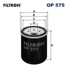 Filtron olajszűrő OP 575 autóalkatrész