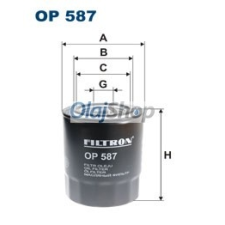 Filtron Olajszűrő (OP 587) olajszűrő