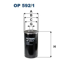 Filtron olajszűrő OP 592/1 autóalkatrész