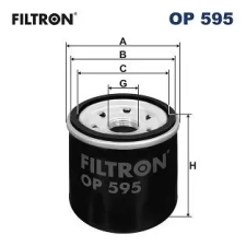 Filtron olajszűrő OP 595 autóalkatrész