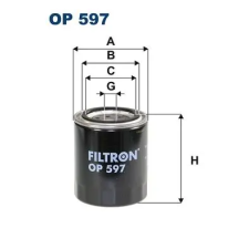 Filtron olajszűrő OP 597 autóalkatrész