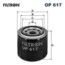 Filtron olajszűrő OP 617 autóalkatrész