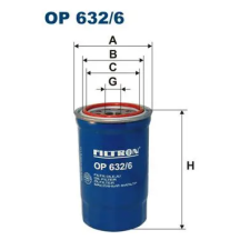 Filtron olajszűrő OP 632/6 autóalkatrész