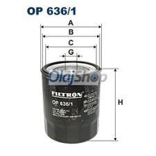 Filtron Olajszűrő (OP 636/1) olajszűrő