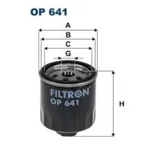 Filtron olajszűrő OP 641 autóalkatrész
