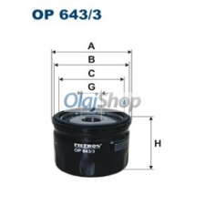 Filtron Olajszűrő (OP 643/3) olajszűrő