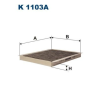 Filtron Szűrő, utastér levegő FILTRON K 1103A