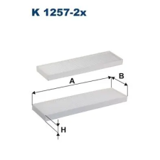 Filtron szűrő, utastér levegő K 1257-2x autóalkatrész