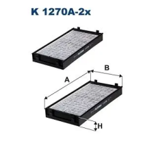 Filtron szűrő, utastér levegő K 1270A-2x autóalkatrész