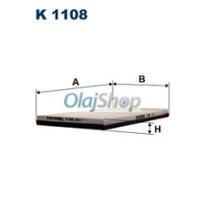 Filtron Utastérszűrő (K 1108) pollenszűrő