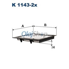 Filtron Utastérszűrő (K 1143-2X) pollenszűrő