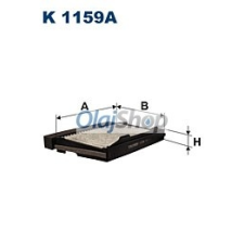 Filtron Utastérszűrő (K 1159A) pollenszűrő