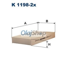 Filtron Utastérszűrő (K 1198-2X) pollenszűrő