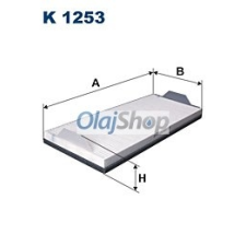 Filtron Utastérszűrő (K 1253) pollenszűrő